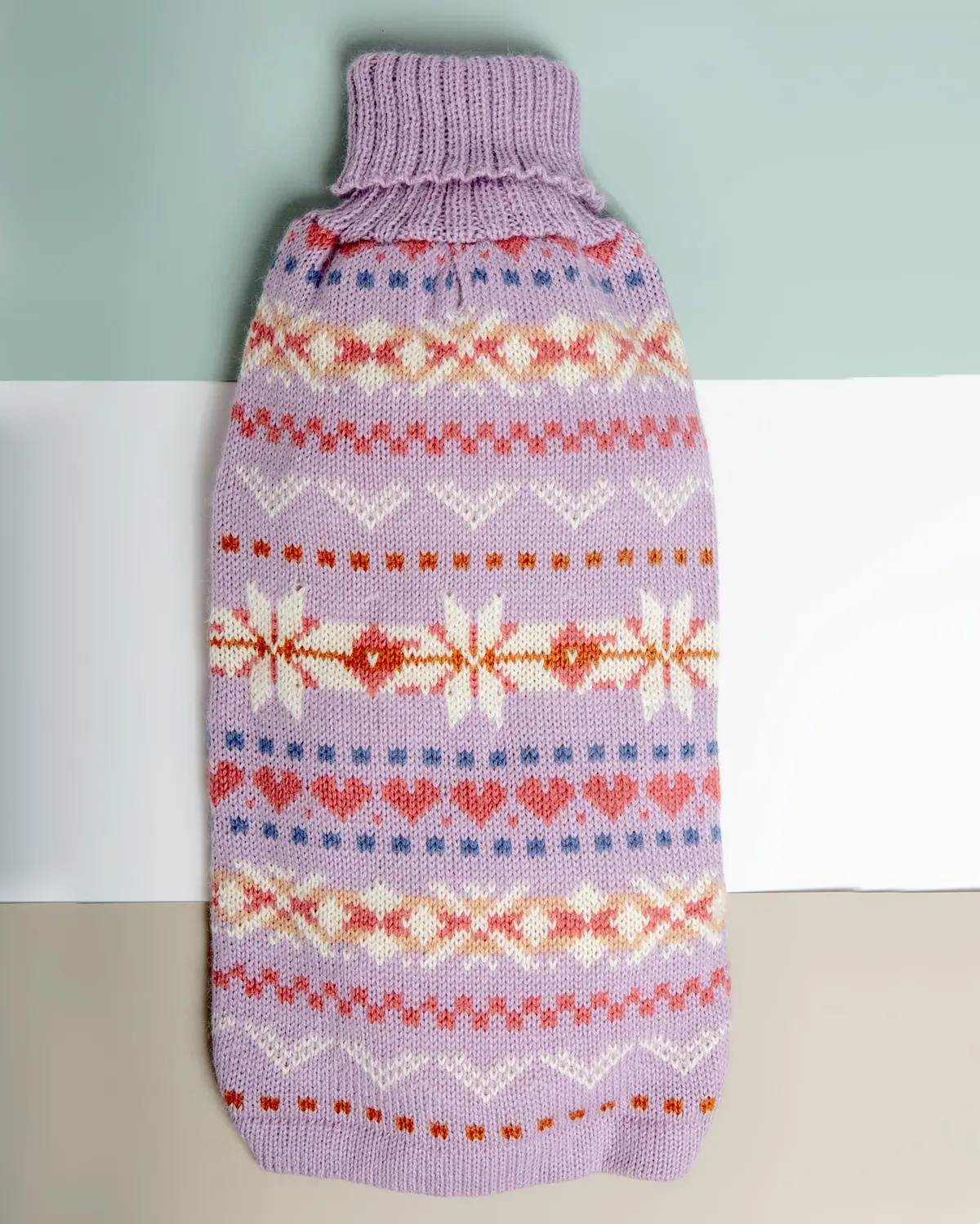 Lavender Sunrise Alpaca Blend Dog Sweater (Final Sale) 1