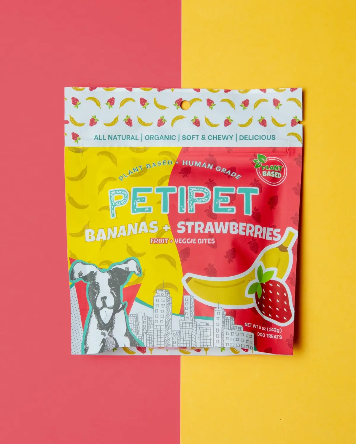 Bananas & Strawberry Organic Dog Treats 1