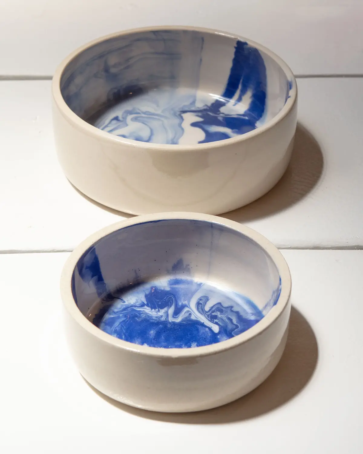 Handmade Ceramic Ocean Dog Bowl (Made In The Usa) 1