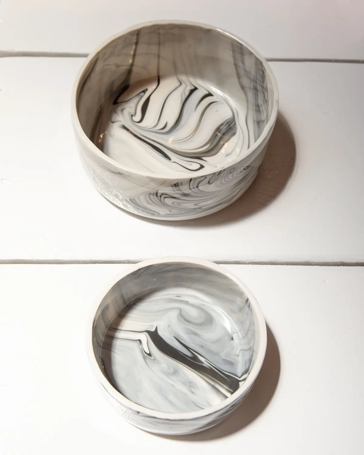 Handmade Ceramic Stormy Dog Bowl (Made In The Usa) 1