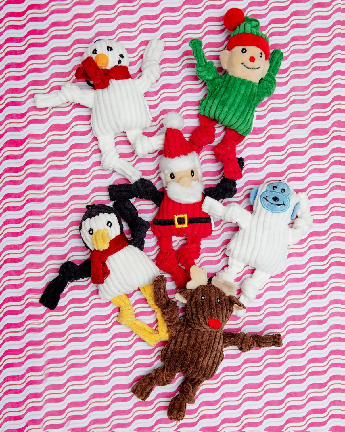 Santa's Workshop Wee Huggles Plush Squeaky Dog Toys 1