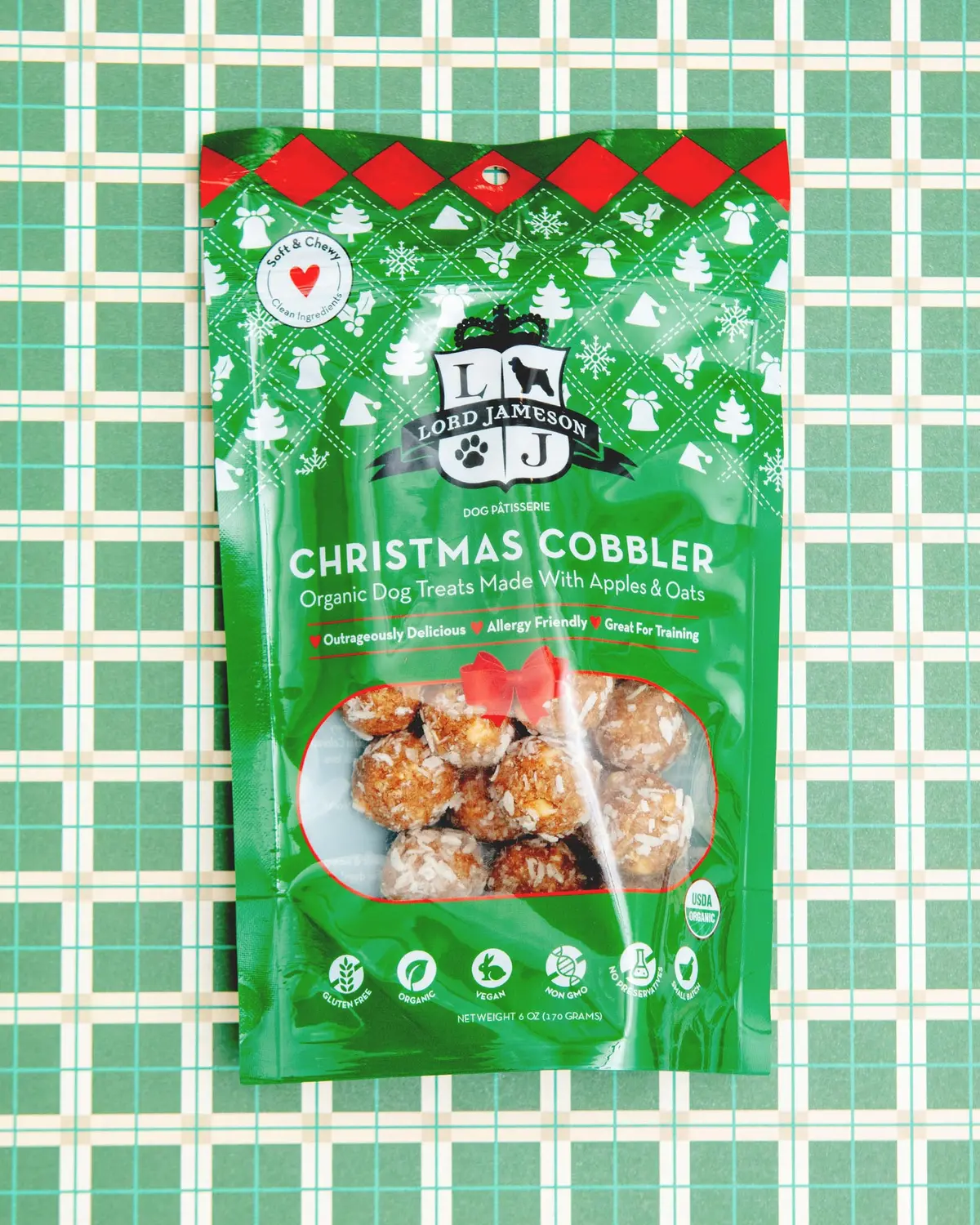 Holiday Christmas Cobbler Organic Dog Treat 1