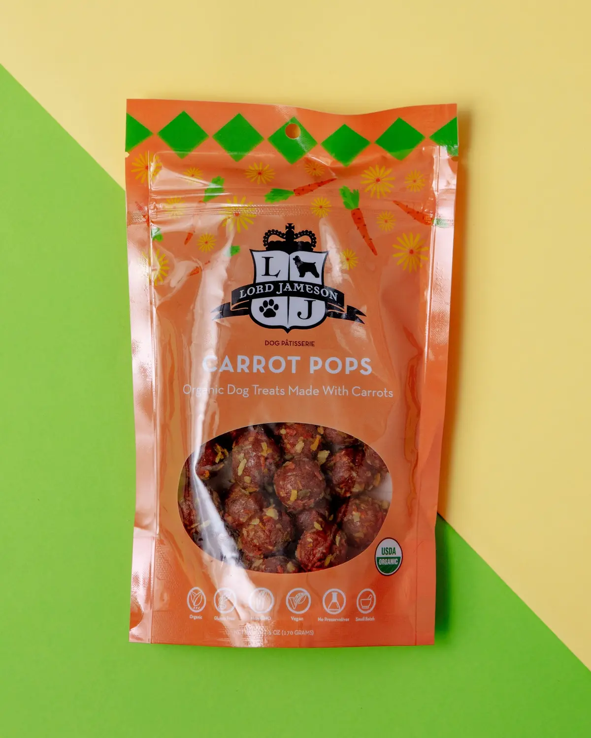 Carrot Pops Organic Dog Treats (Made In The Usa) 1
