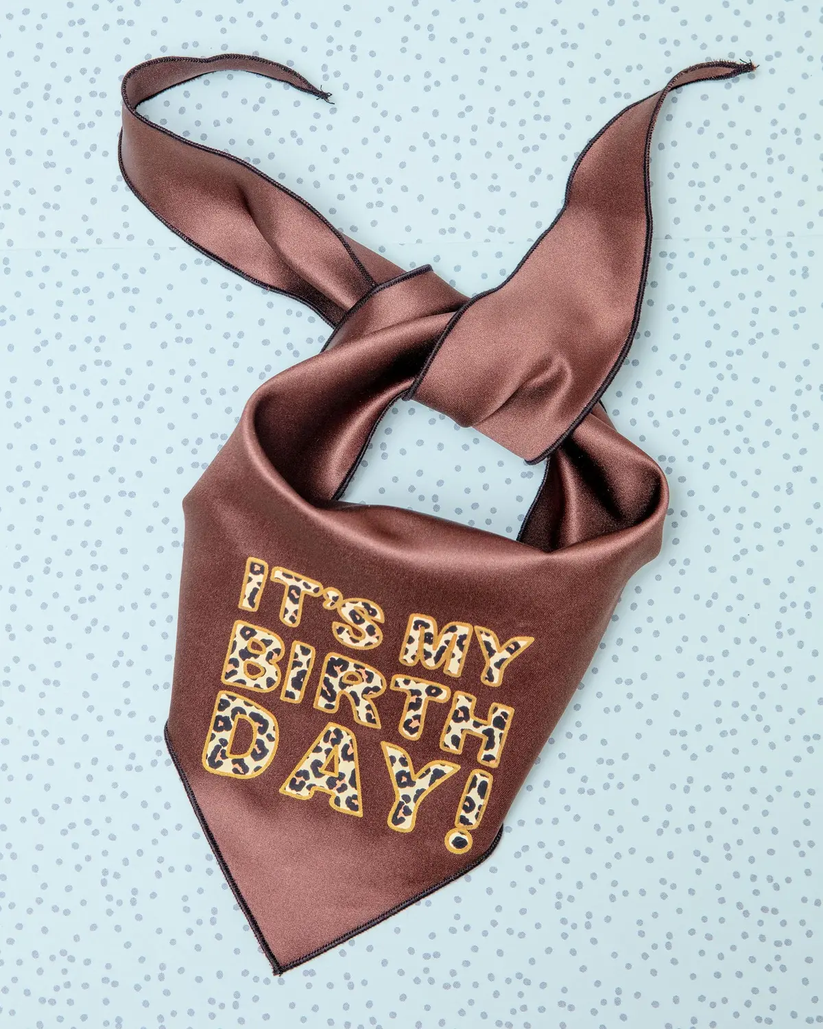 It’S My Birthday Leopard Dog Bandana (Final Sale) 1