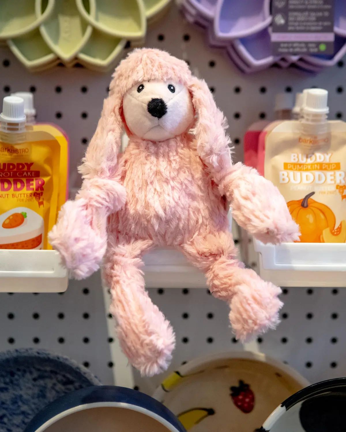 Diva Pink Poodle Knottie Plush Dog Toy 1