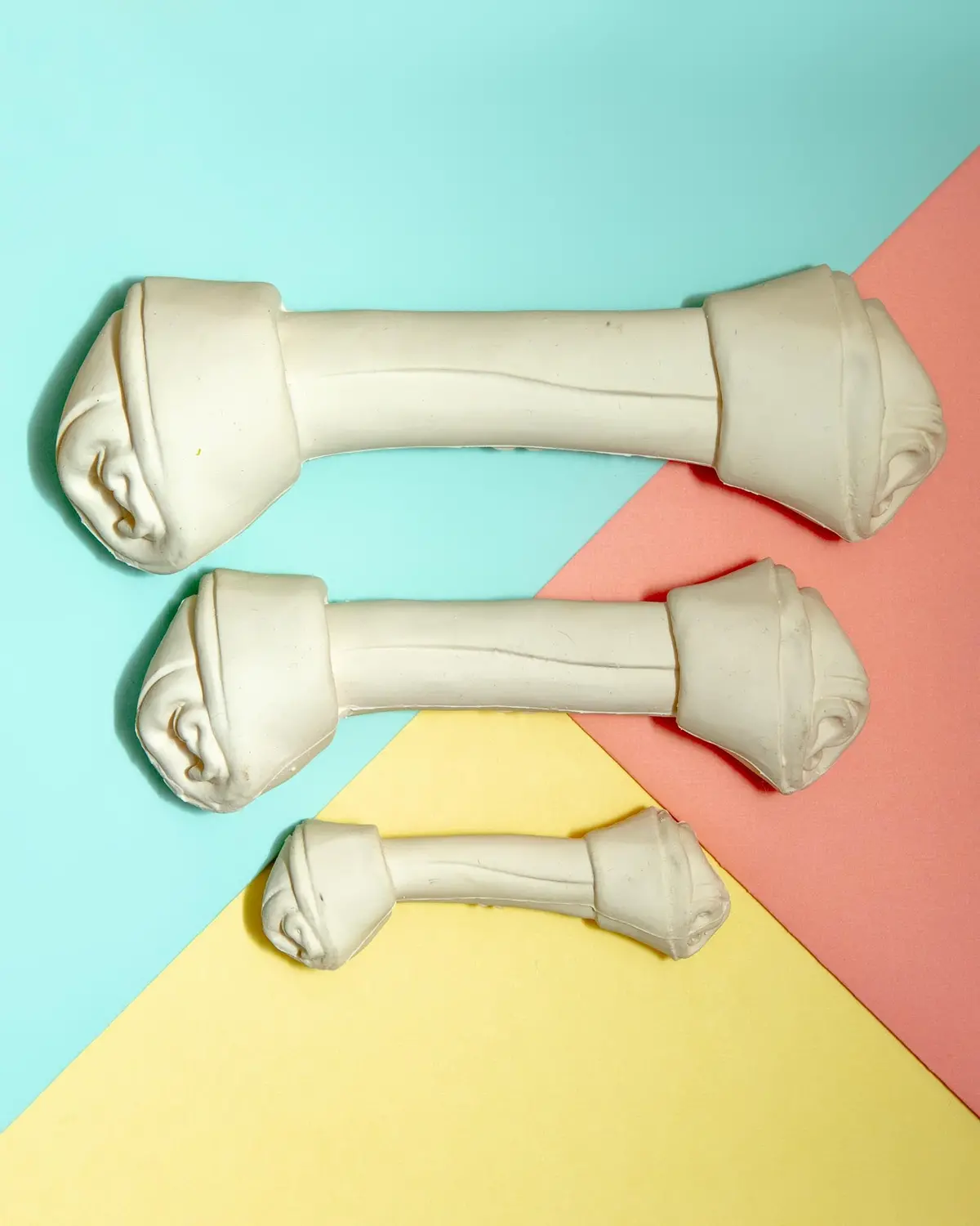 Squeaky Latex Dog Bone Toy 1