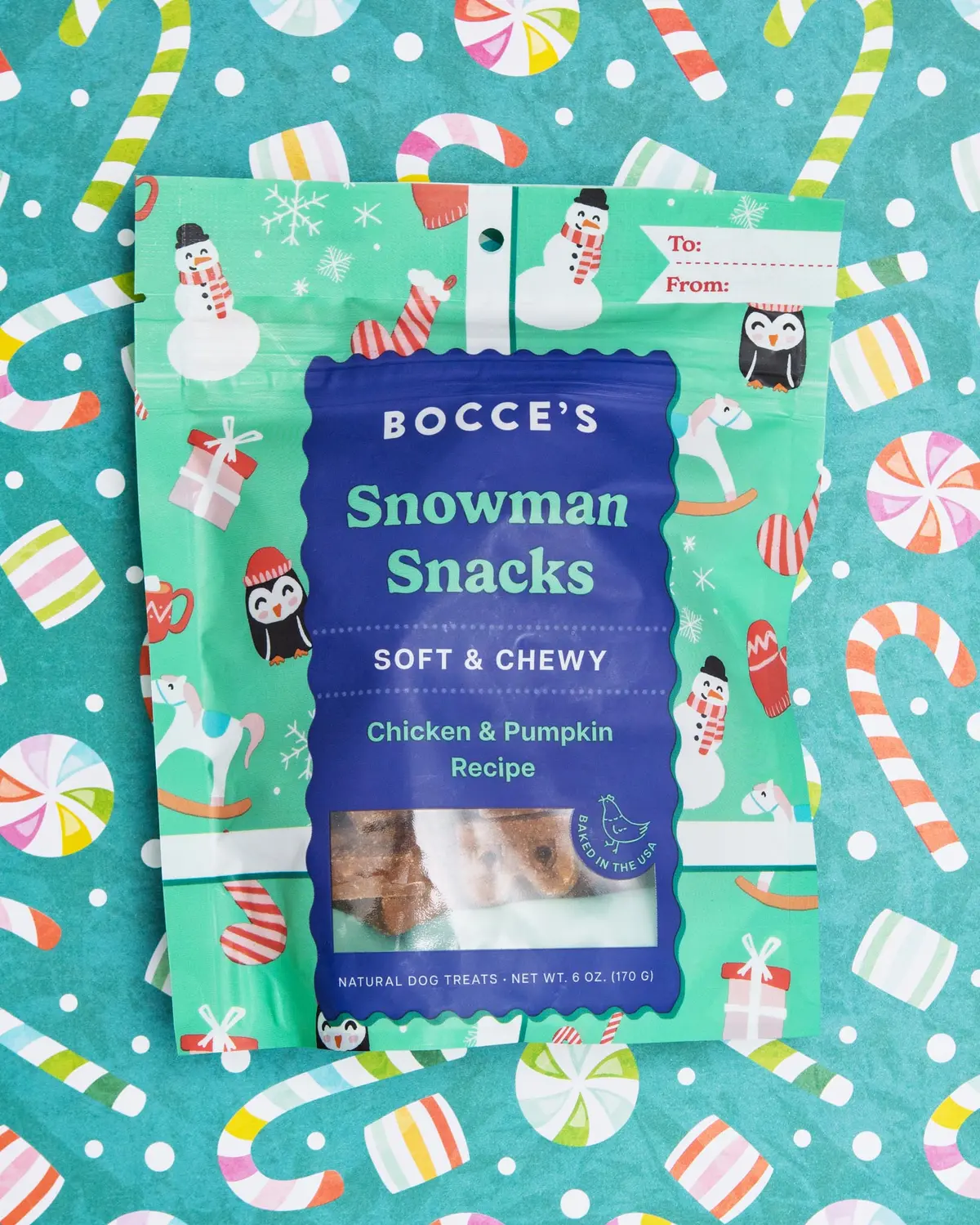 Snowman Snacks Chicken + Pumpkin Dog Treats (Final Sale) 1