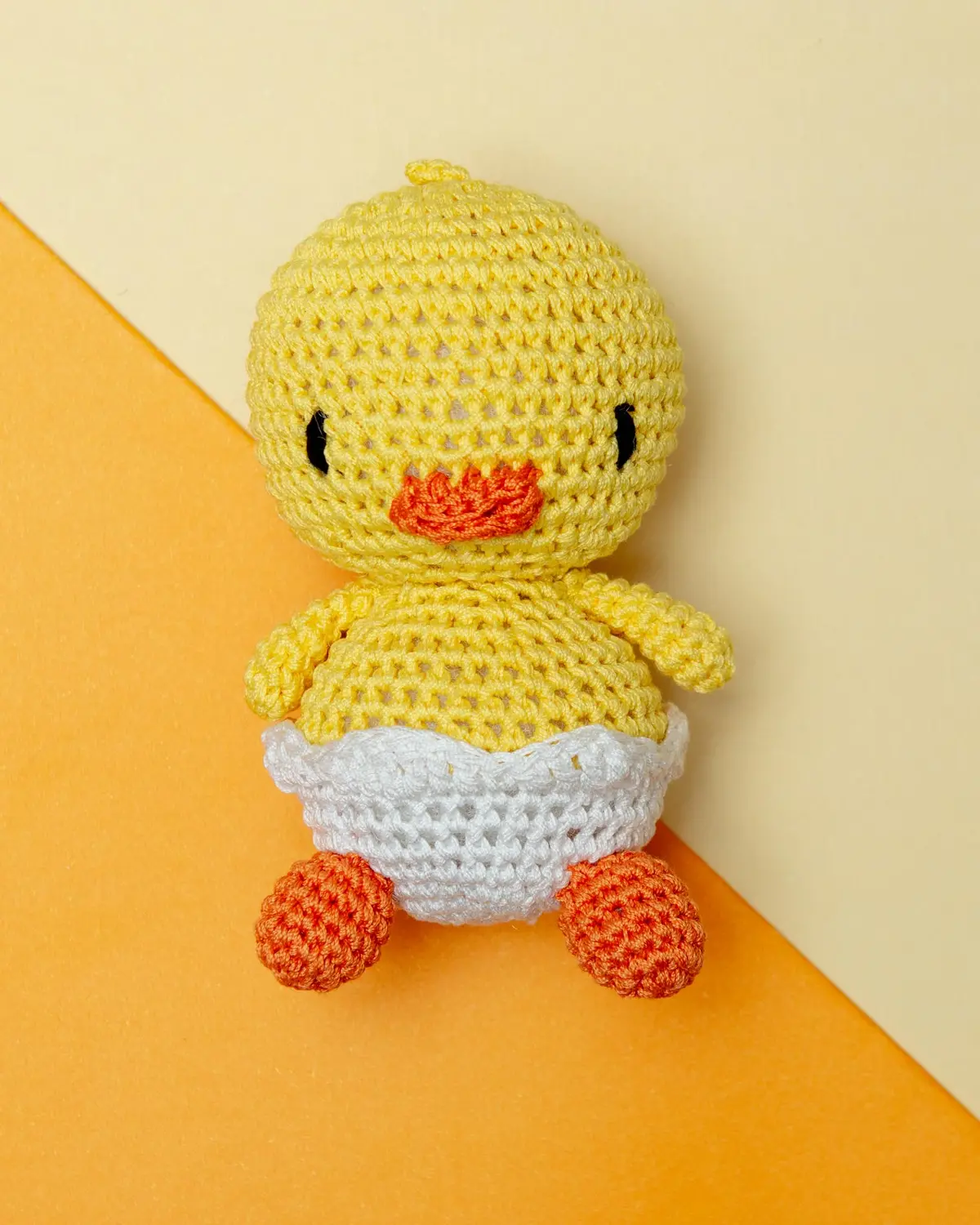 Hatch The Baby Duck Organic Cotton Knit Dog Toy 1