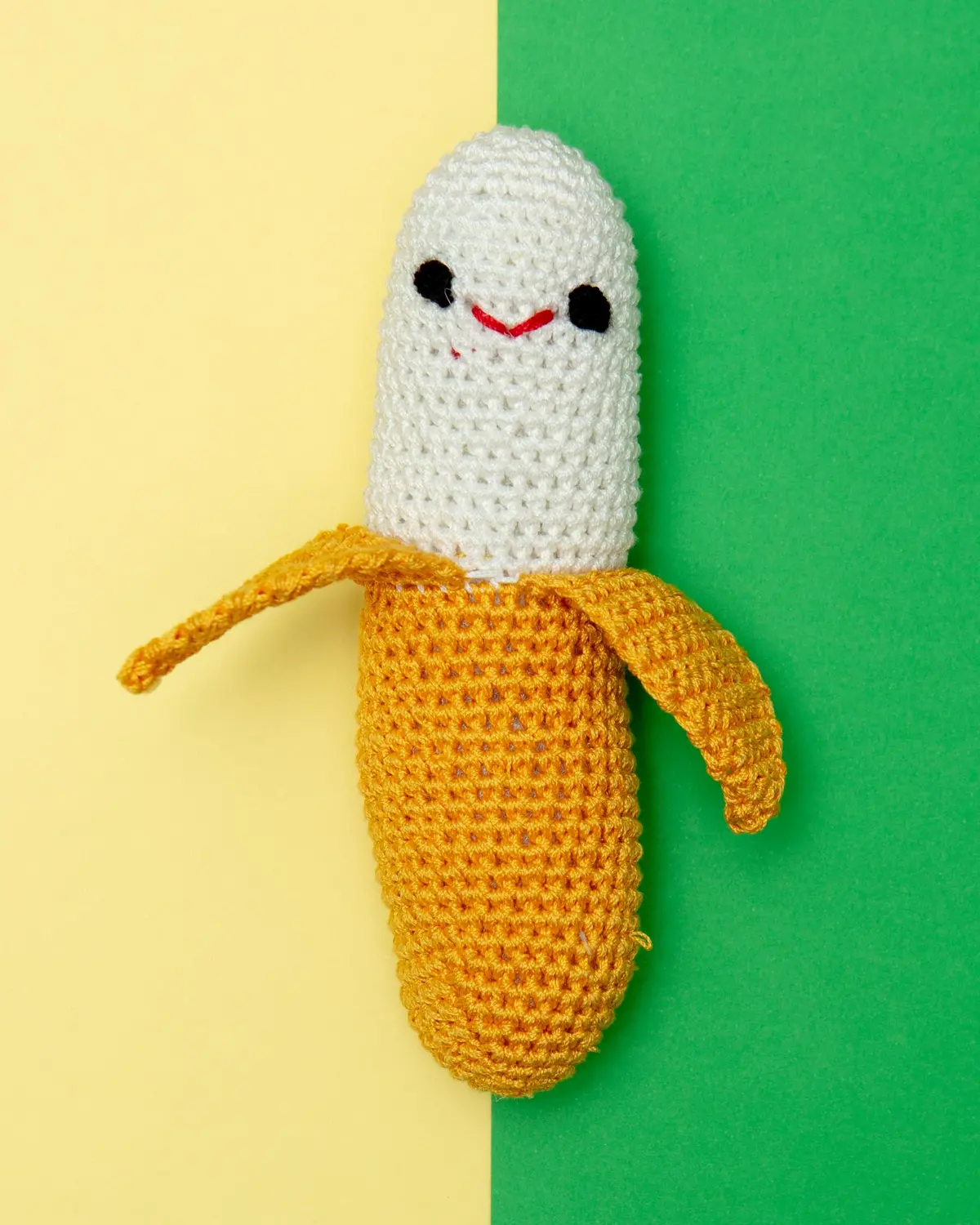 Chiquito Banana Organic Cotton Knit Dog Toy 1