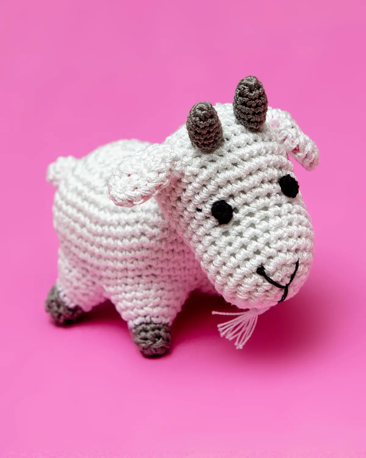 Bearded Goat Organic Knit Dog Toy 1