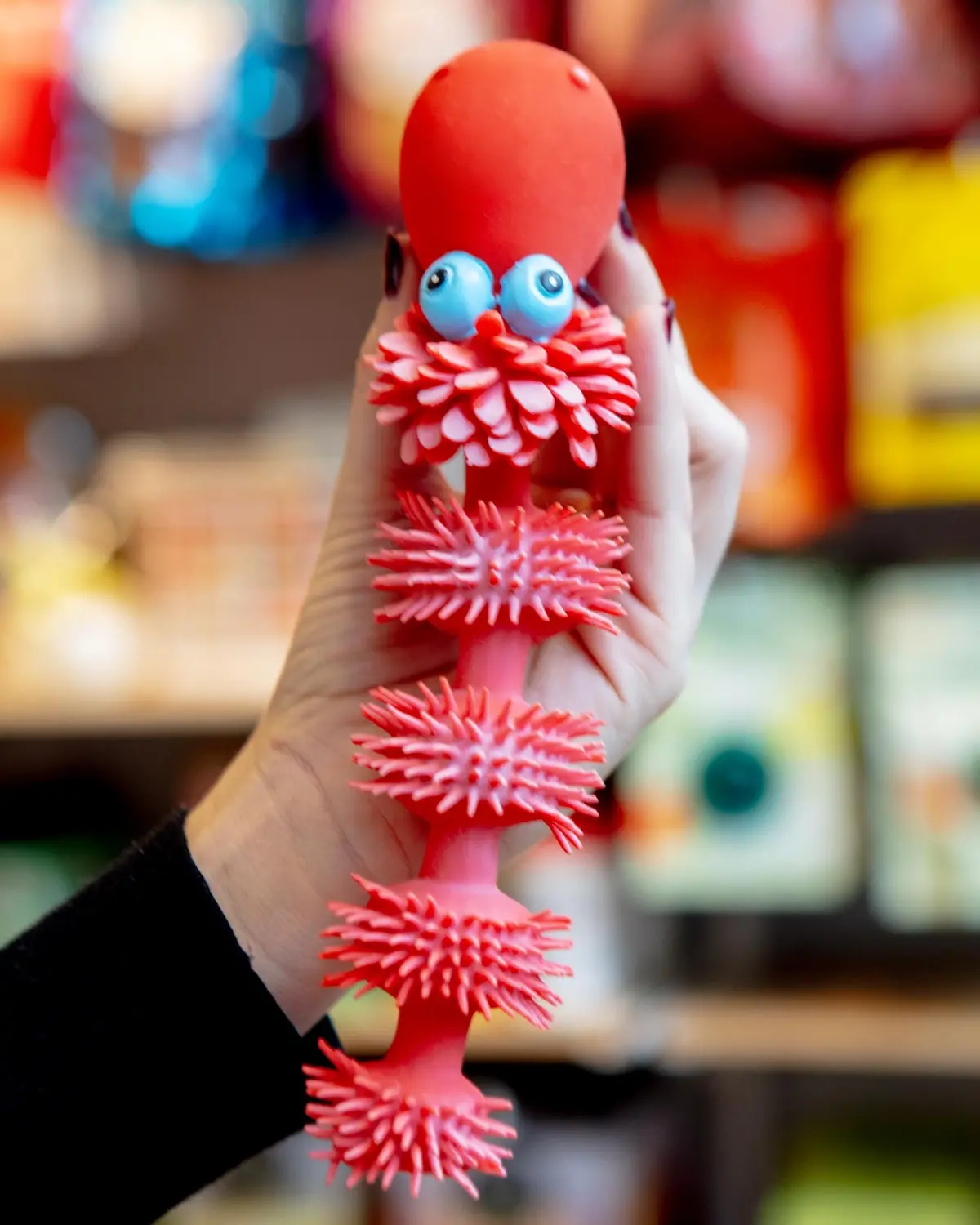 Sensory Snake Rubber Squeaky Dog Toy 1
