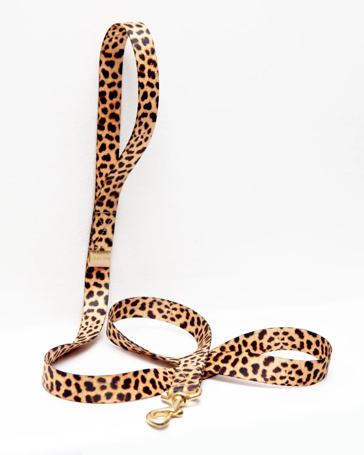 Basic Nylon Dog Leash In Leopard (Made In The Usa) 1