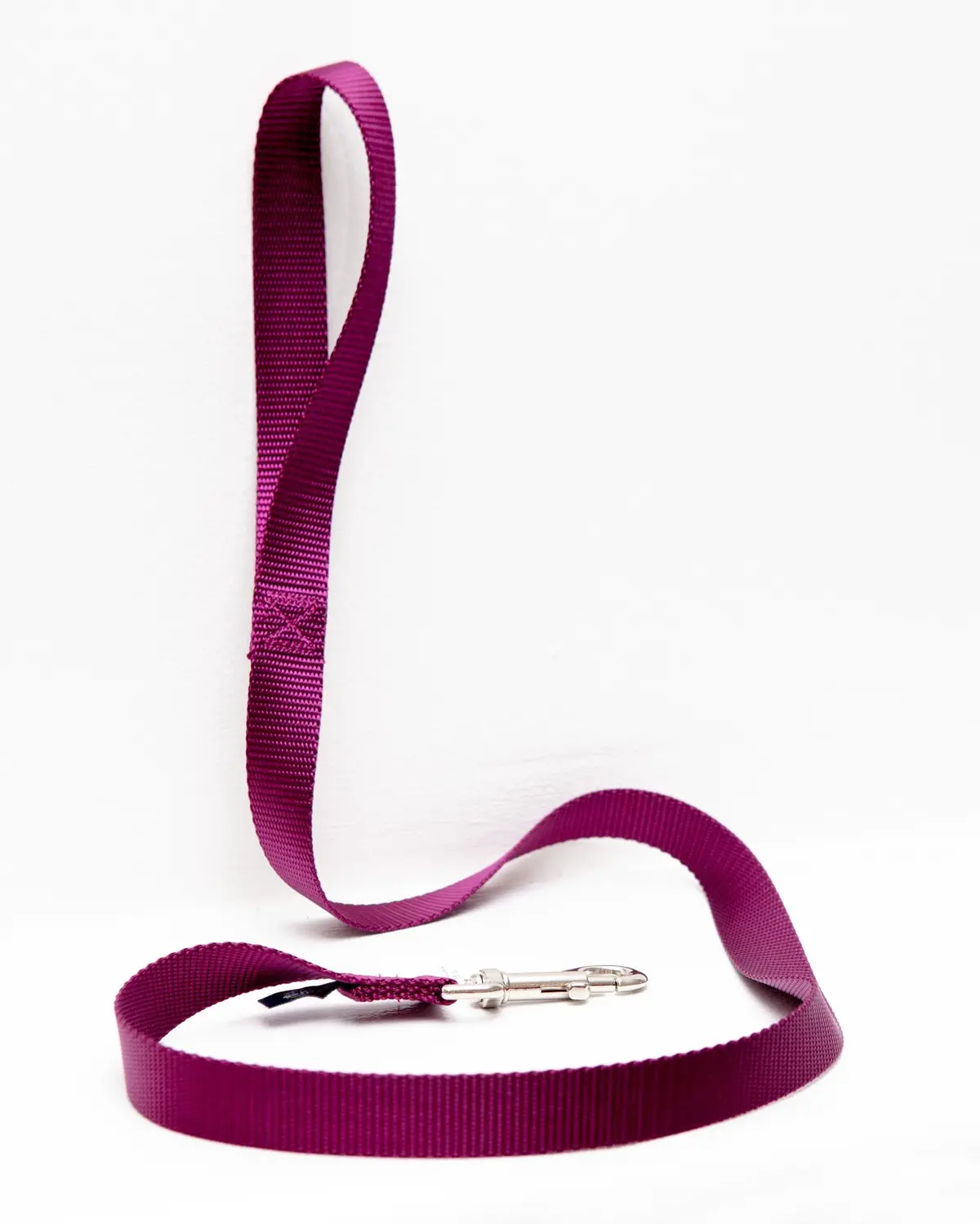 Nylon Dog Leash In Burgundy (4Ft) (Made In The Usa) 1