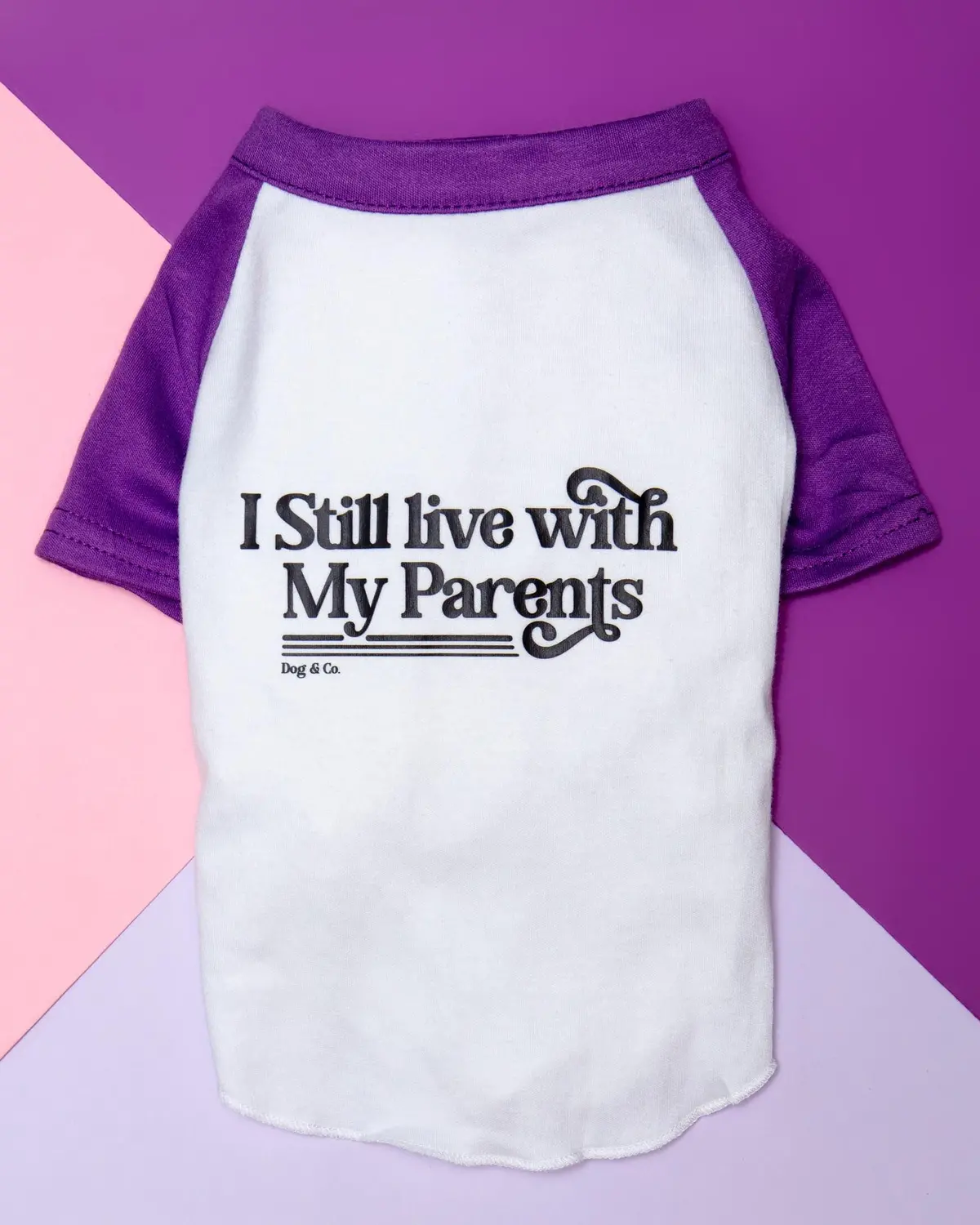 *I Still Live With My Parents* Graphic Dog T-Shirt 1
