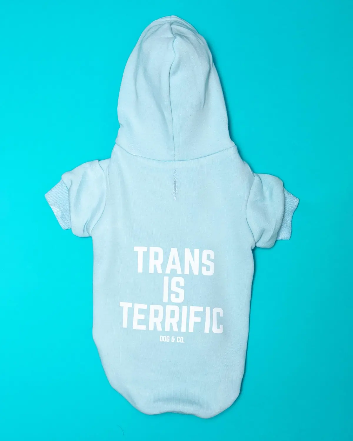 *Trans Is Terrific* Graphic Dog Hoodie (Proceeds Benefit The Aclu) 1