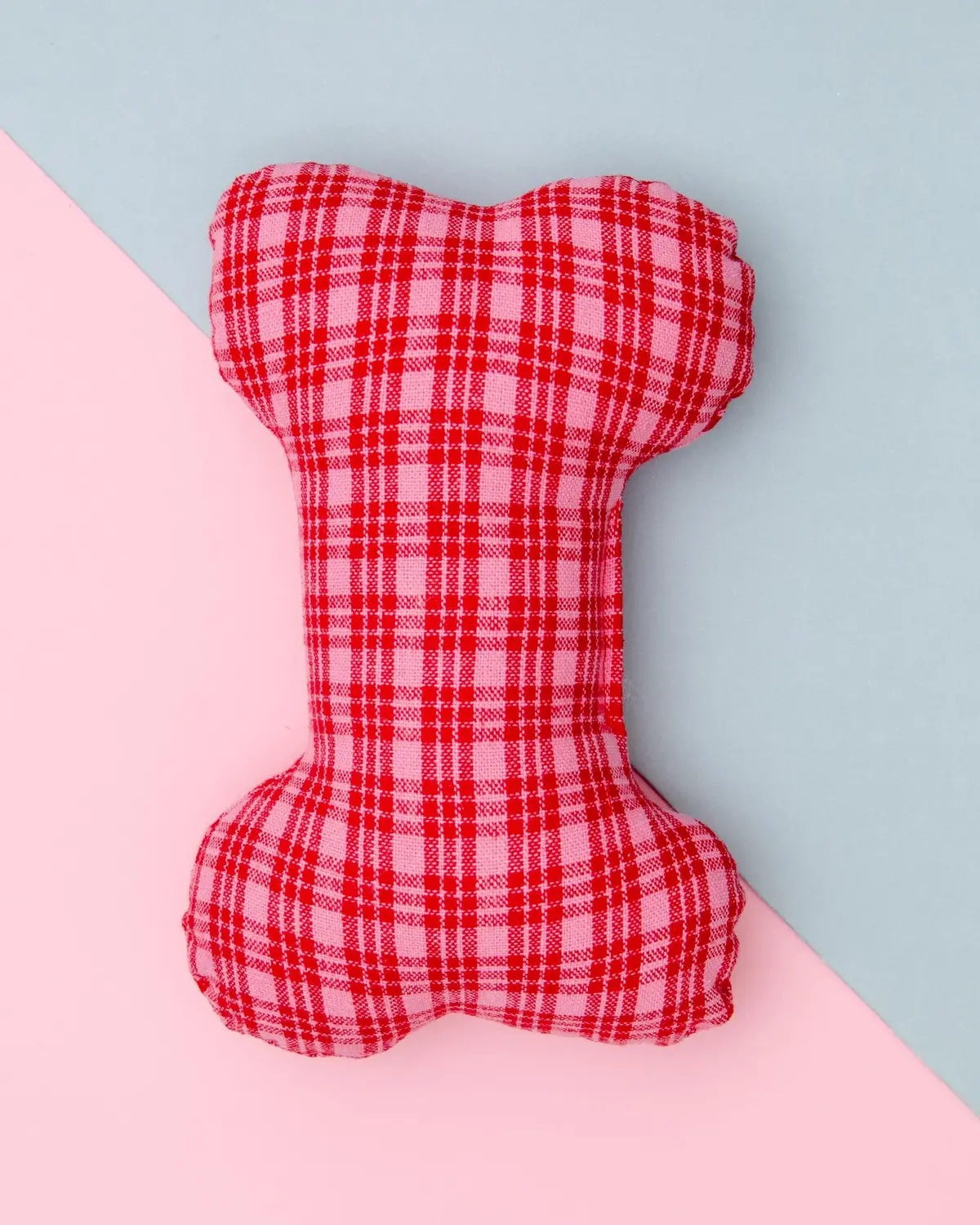 Hth X Tfd Katherine Plaid Dog Bone Squeaky Toy (Made In The Usa) 1