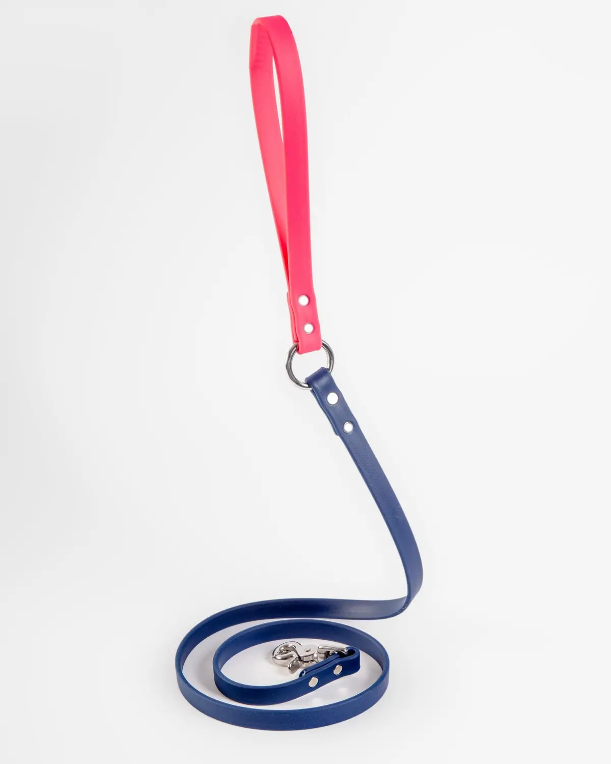 City Leash In Neon Pink & Navy (4 Or 6 Foot) (Made In The Usa) (Final Sale) 1
