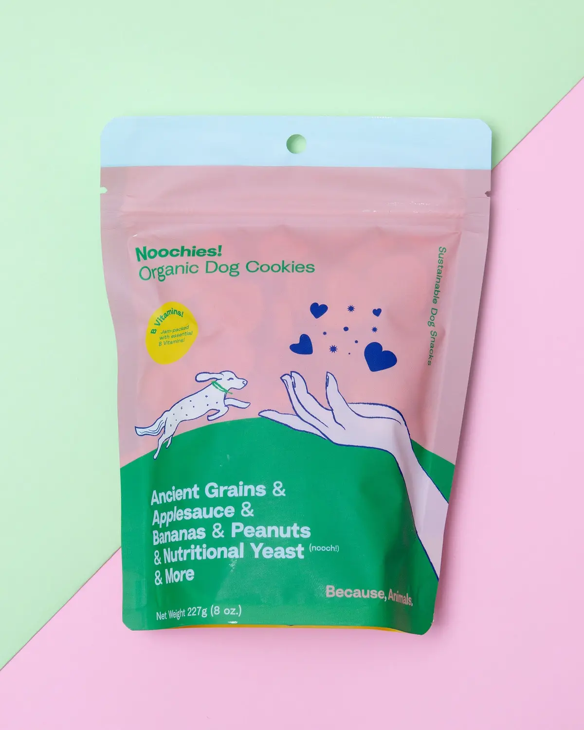 Noochies Organic Peanut Butter & Banana Dog Treats 1