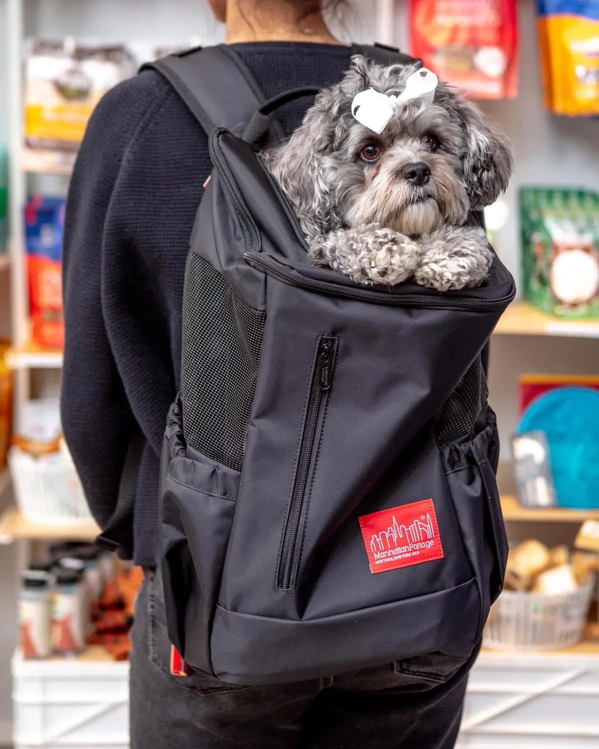 Sirius Traveler Dog Backpack In Black 1