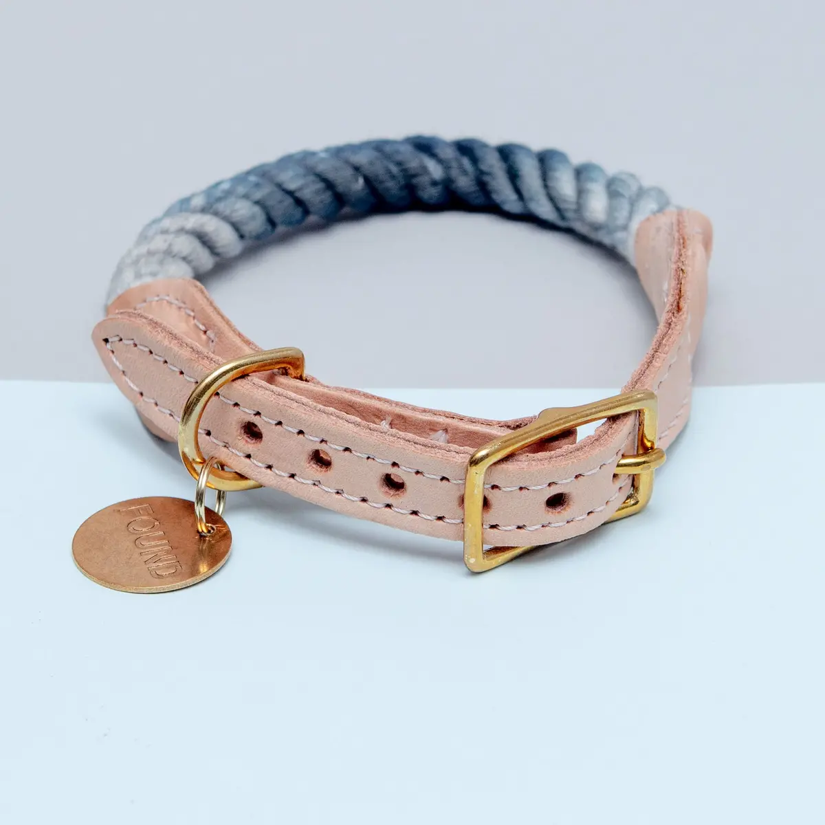 Rope Collar In Grey Ombré (Made In The Usa) (Final Sale) 1