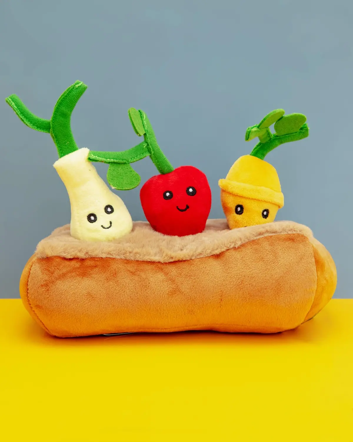 Vegetable Garden Interactive Plush Dog Toy 1