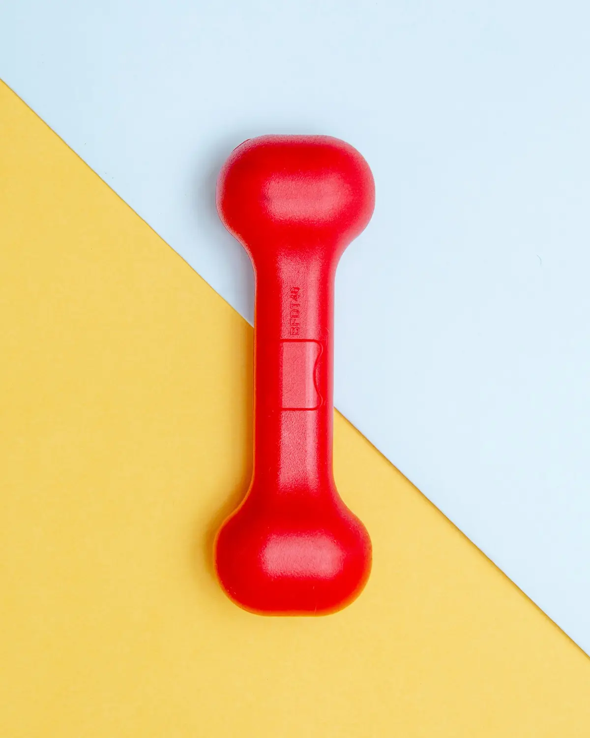 The Perfect Bone Dog Toy In Red (Made In The Usa) 1
