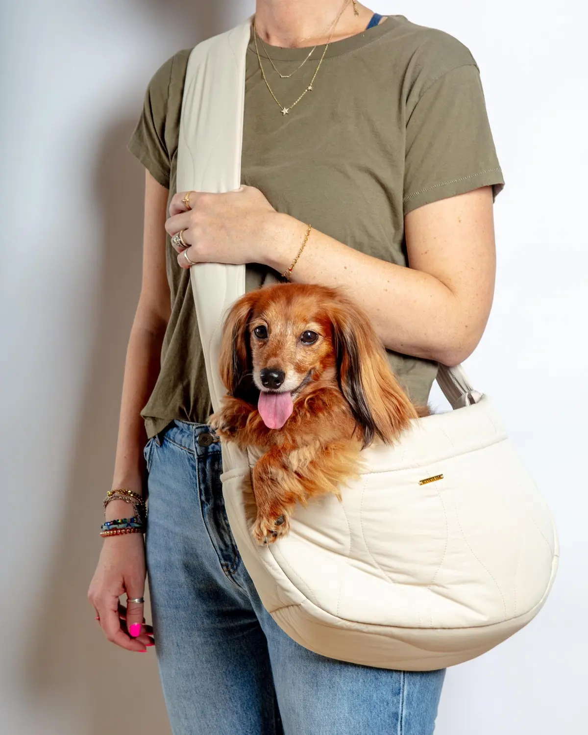 Quilted Dog Sling 1