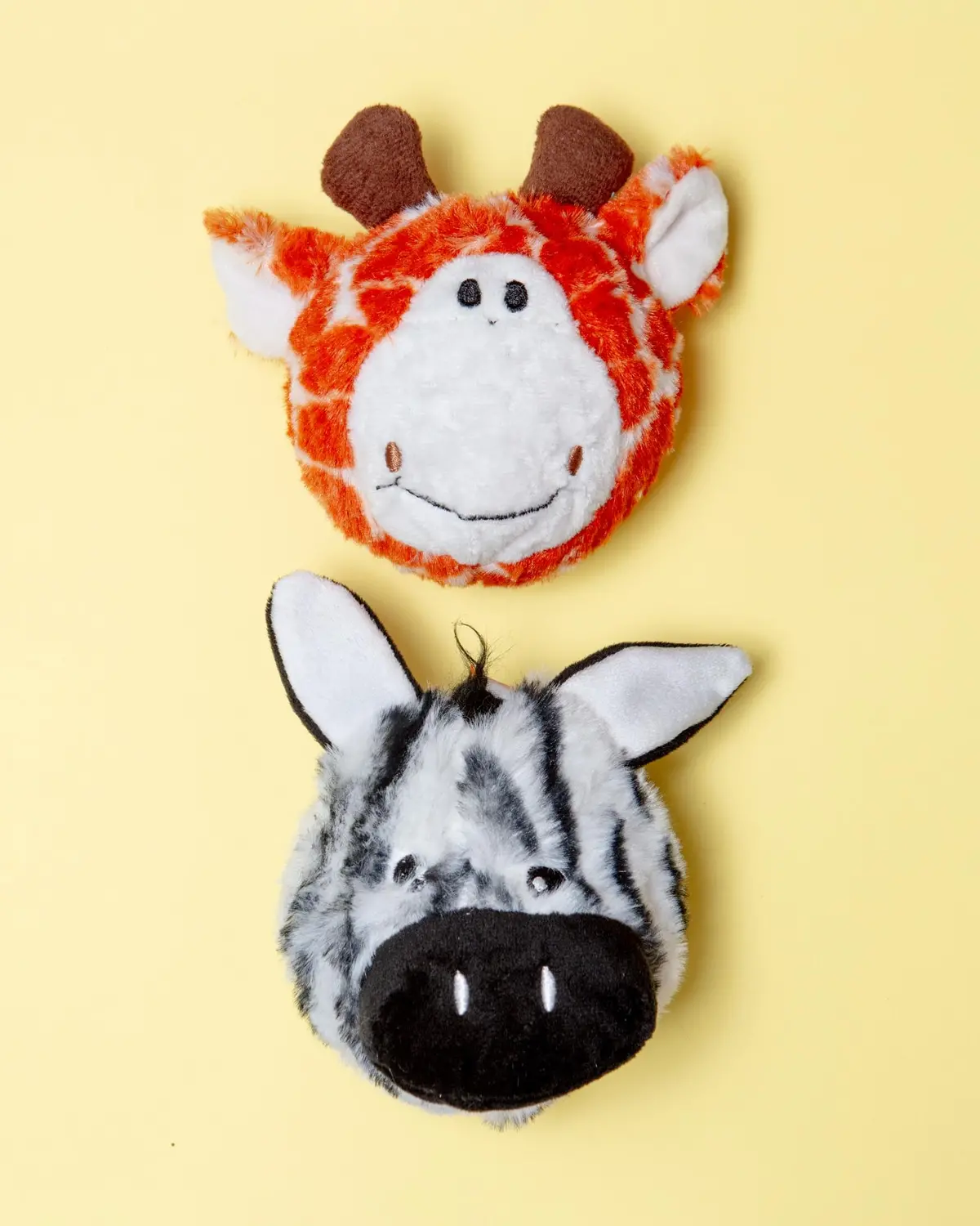 Giraffe & Zebra Ez Squeaky Dog Toy Set 1