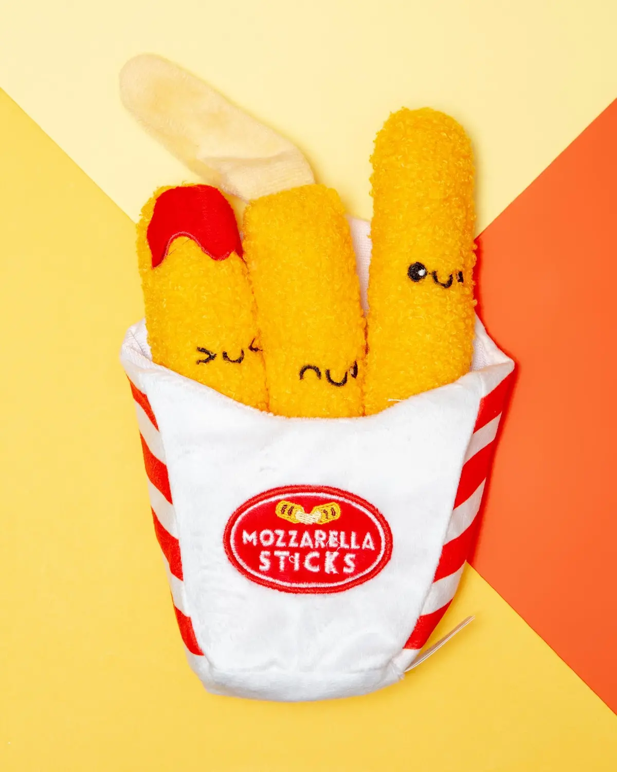 Mozzarella Sticks Crinkle Interactive Dog Toy 1