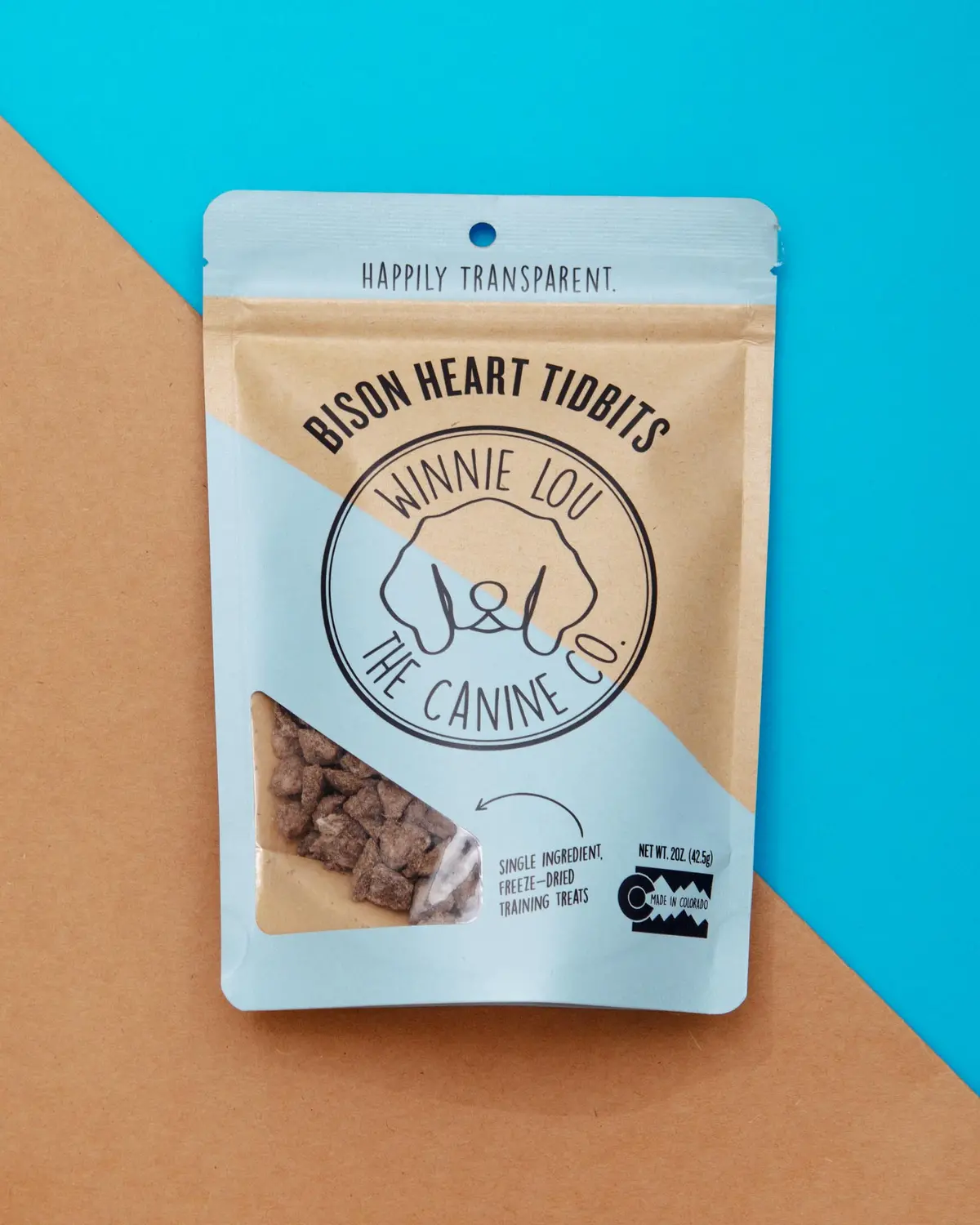 Bison Heart Tidbits Freeze-Dried Dog Treats 1