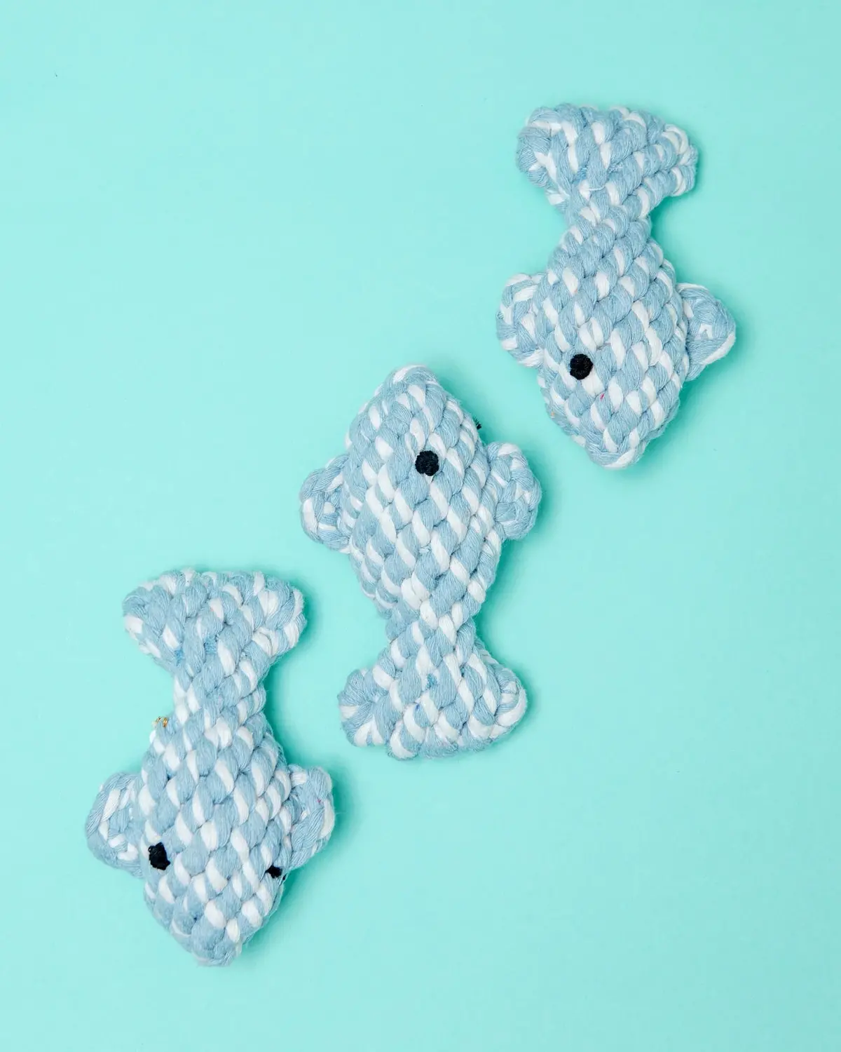 April The Fish Sustainable Handmade Nautical Dog Rope Toy 1