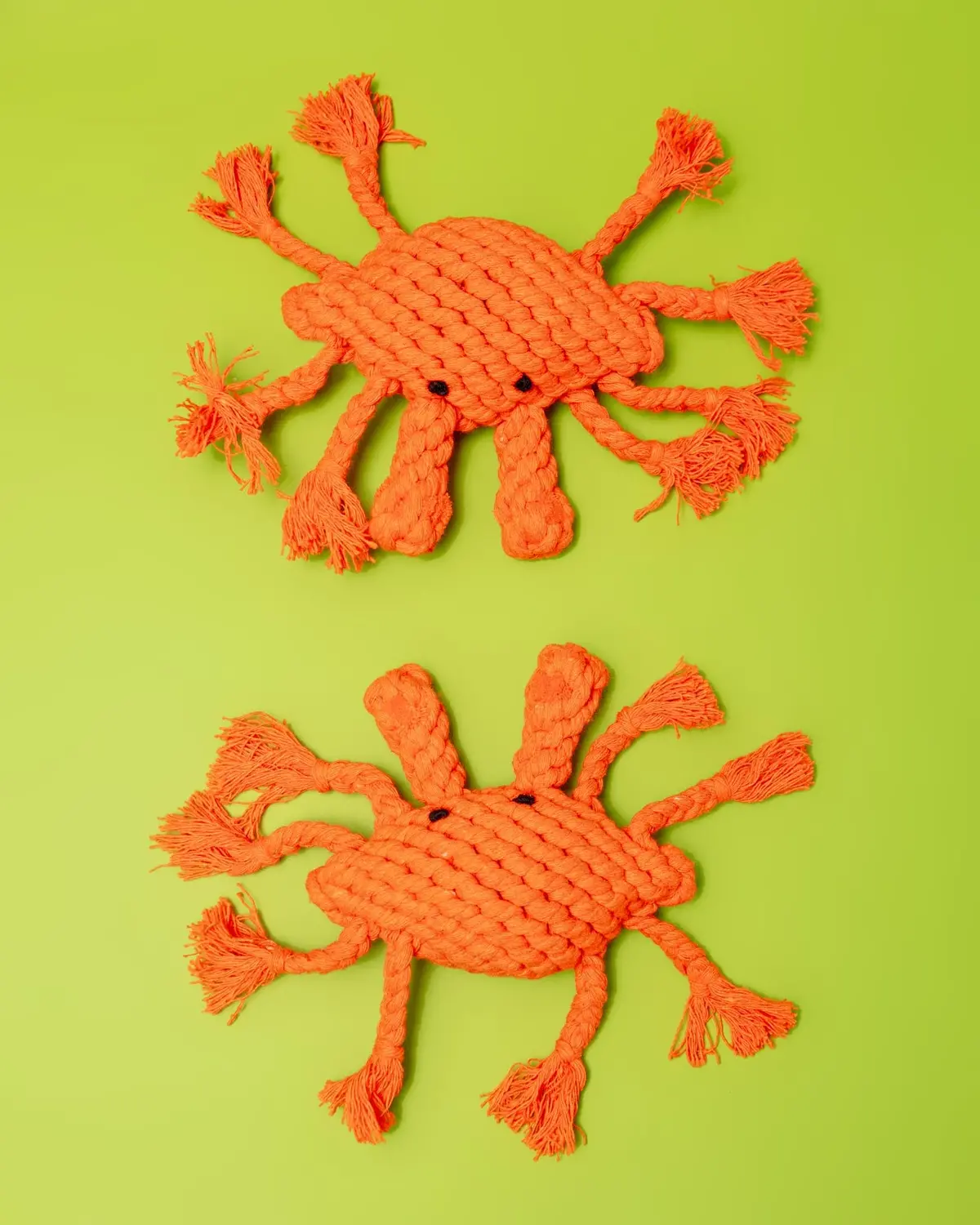 Happy The Crab Sustainable Handmade Nautical Dog Rope Toy 1