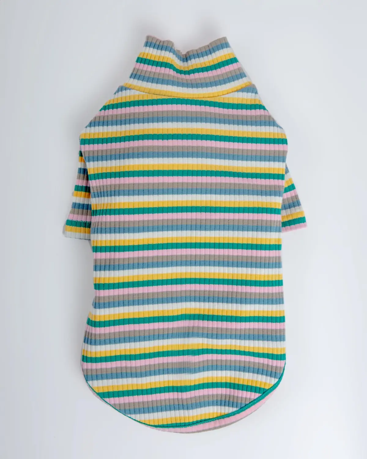 Stripe Ribbed Dog Turtleneck Sweater (Final Sale) 1
