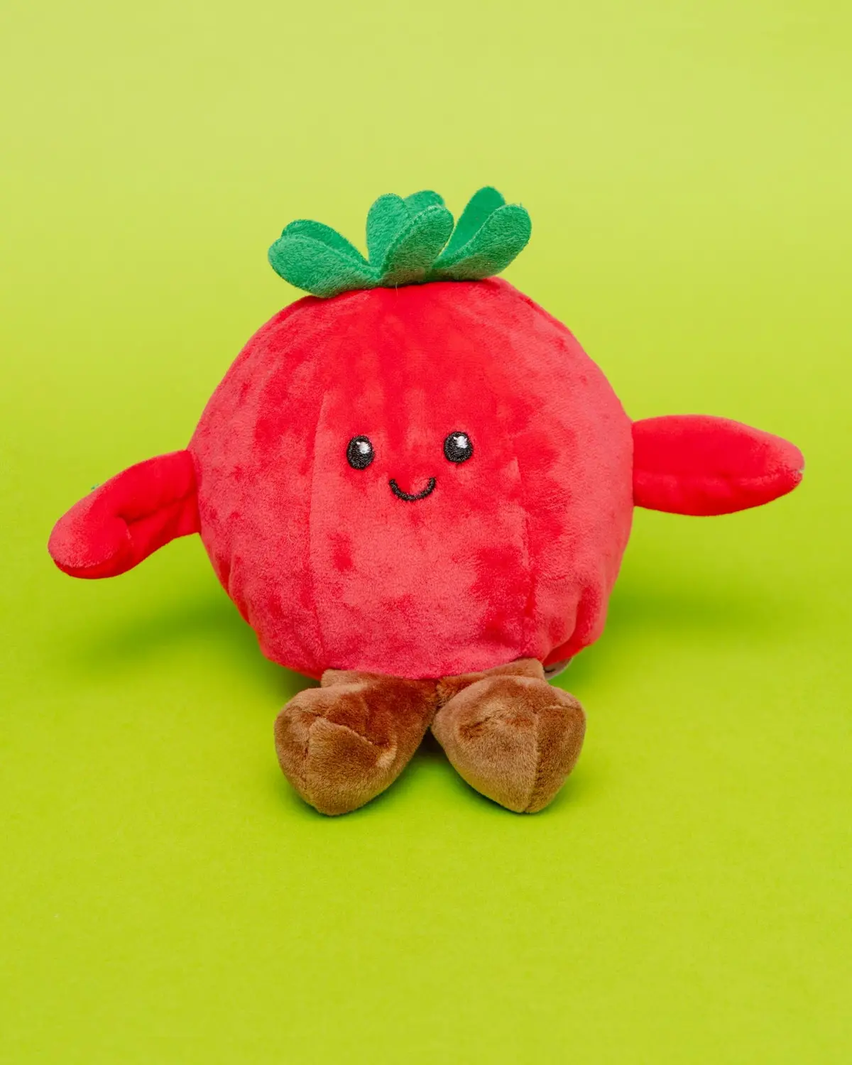 Tommy The Tomato Squeaker Ball Dog Toy (5") 1