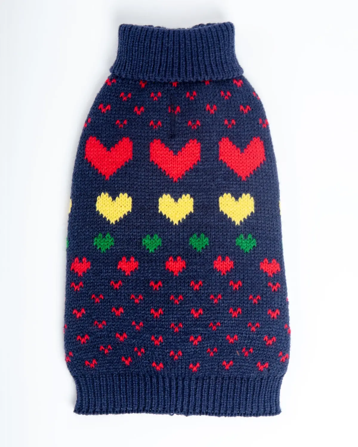 Preppy Heart Dog Sweater (Final Sale) 1