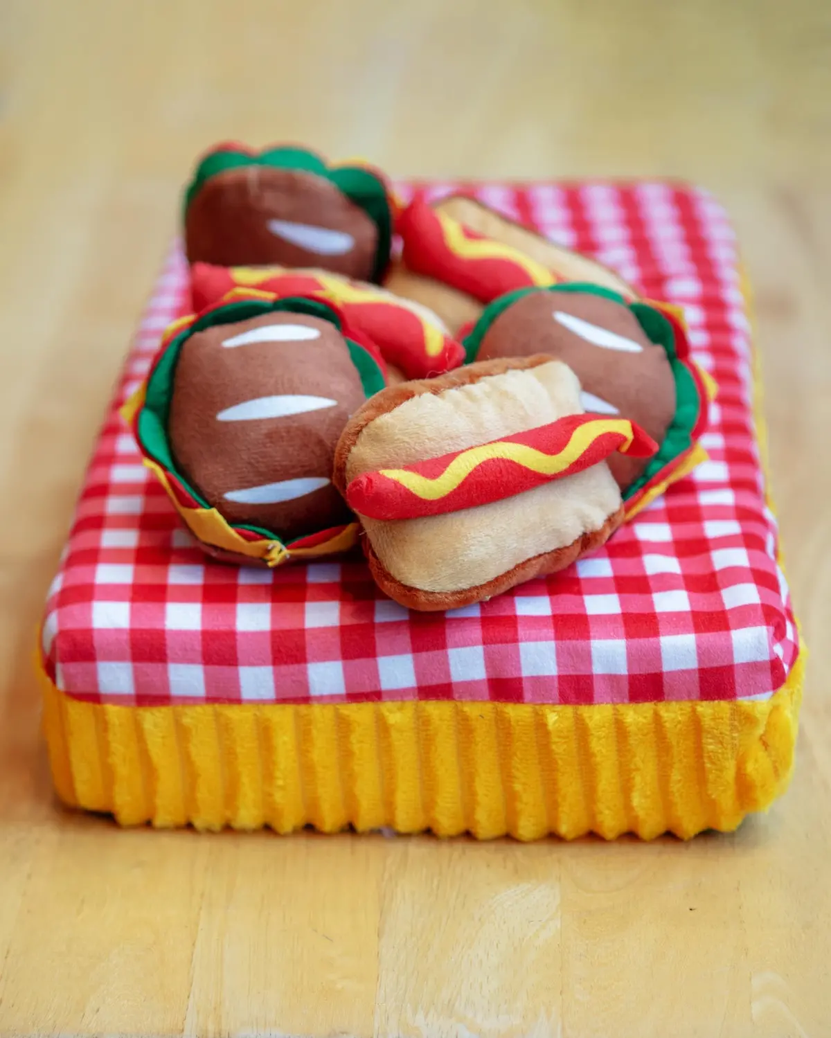 Snacks At A Picnic Squeaky Interactive Dog Toy Set (Final Sale) 1