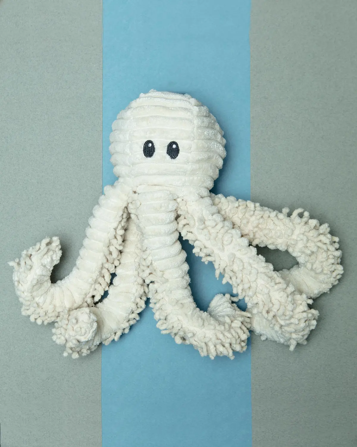 Natural Octopus Squeaky Plush Dog Toy 1