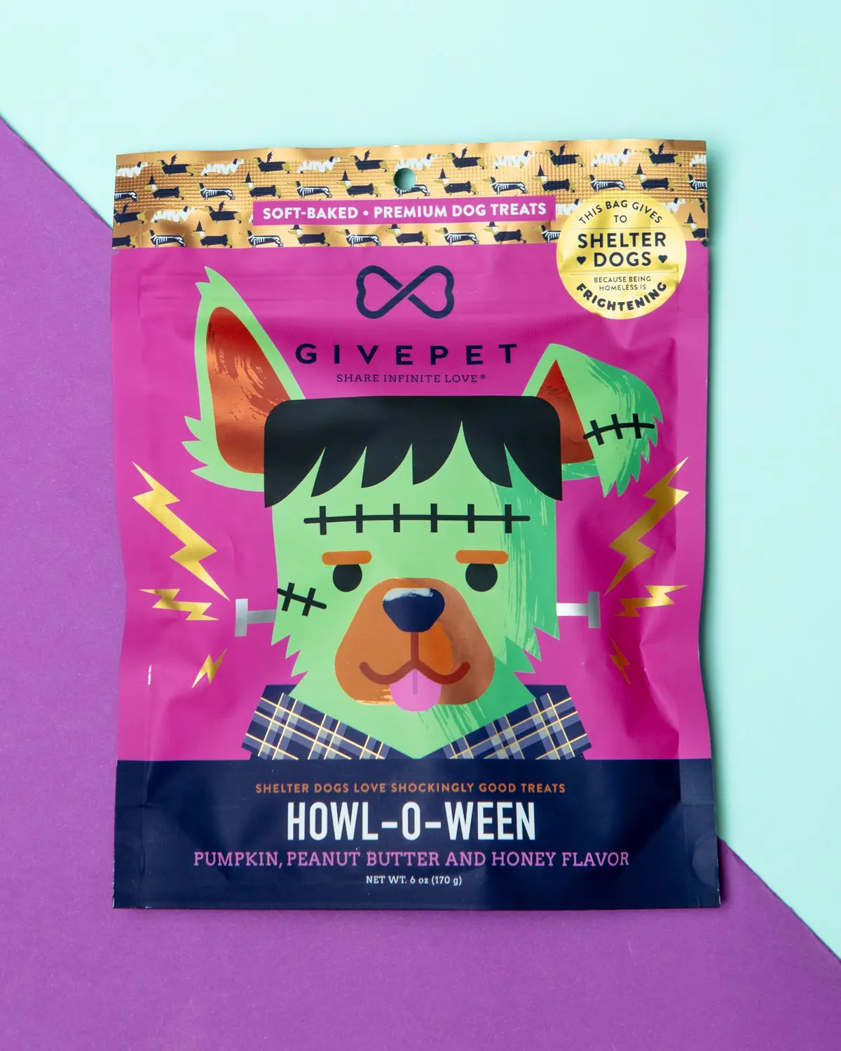 Howl-O-Ween Pumpkin & Pb Soft Dog Treats (Made In The Usa) 1