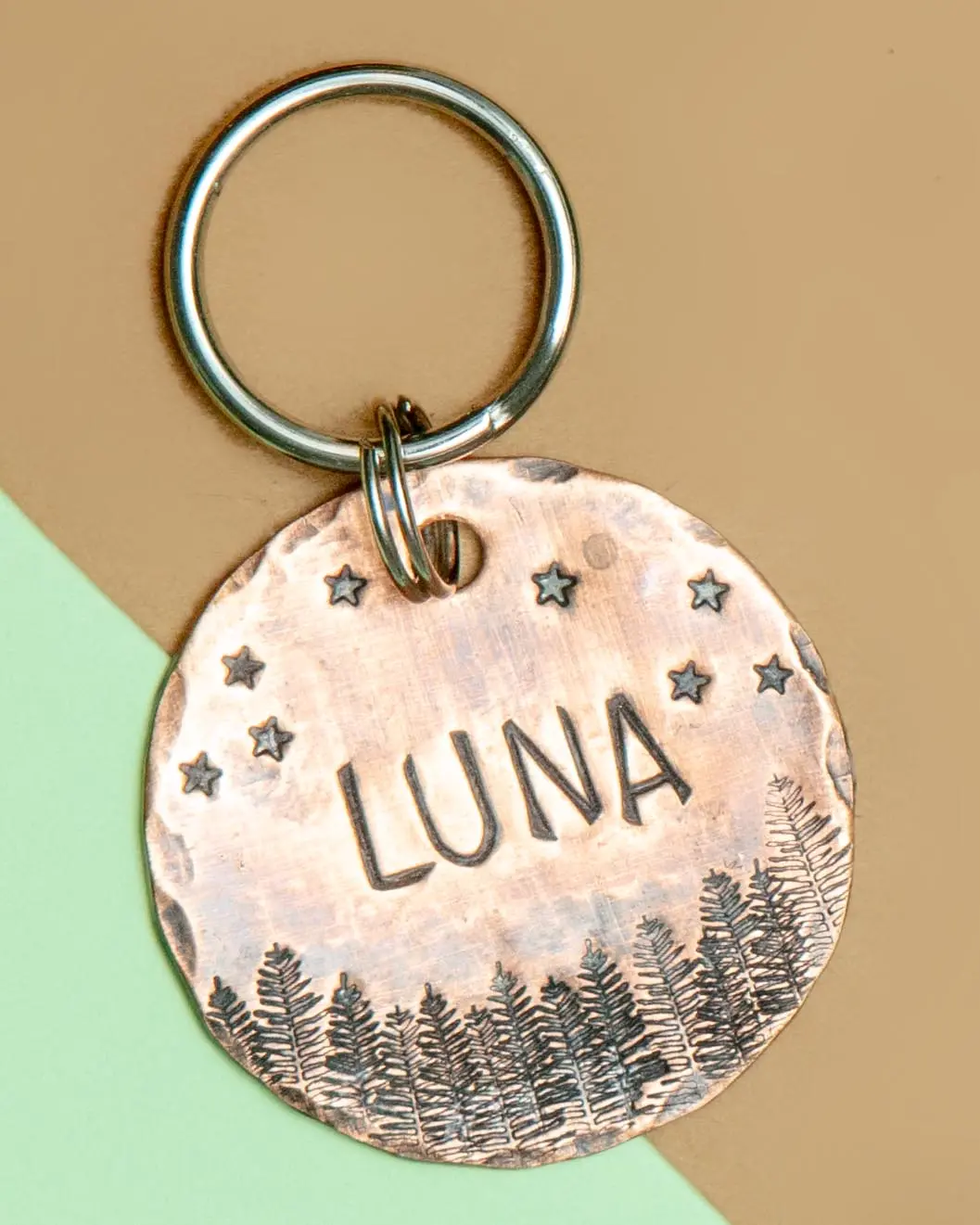 Starry Forest Custom Dog Id Tag (Custom/Drop-Ship) (Made In The Usa) 1
