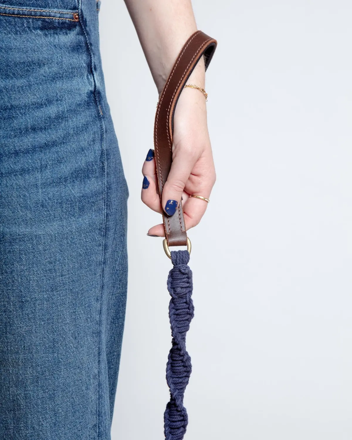 Seaside Cotton Woven Rope Dog Leash 1