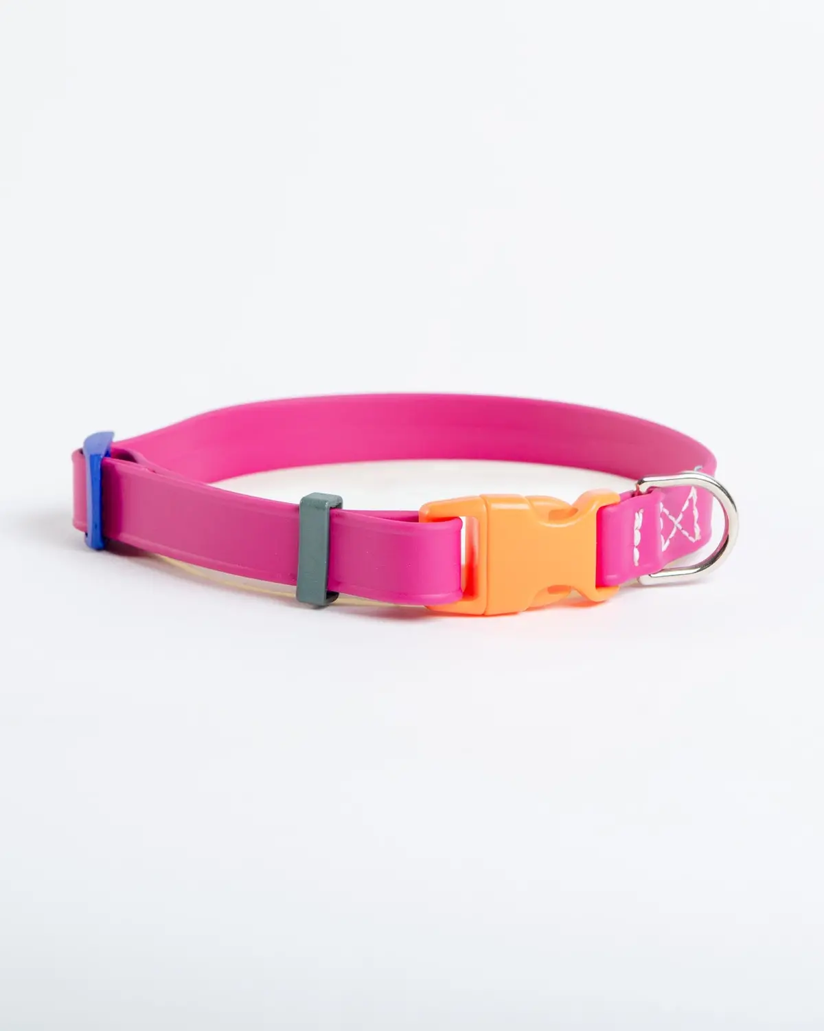 A Walk In The Park Dog Collar In Magenta Pink (Made In The Usa) 1