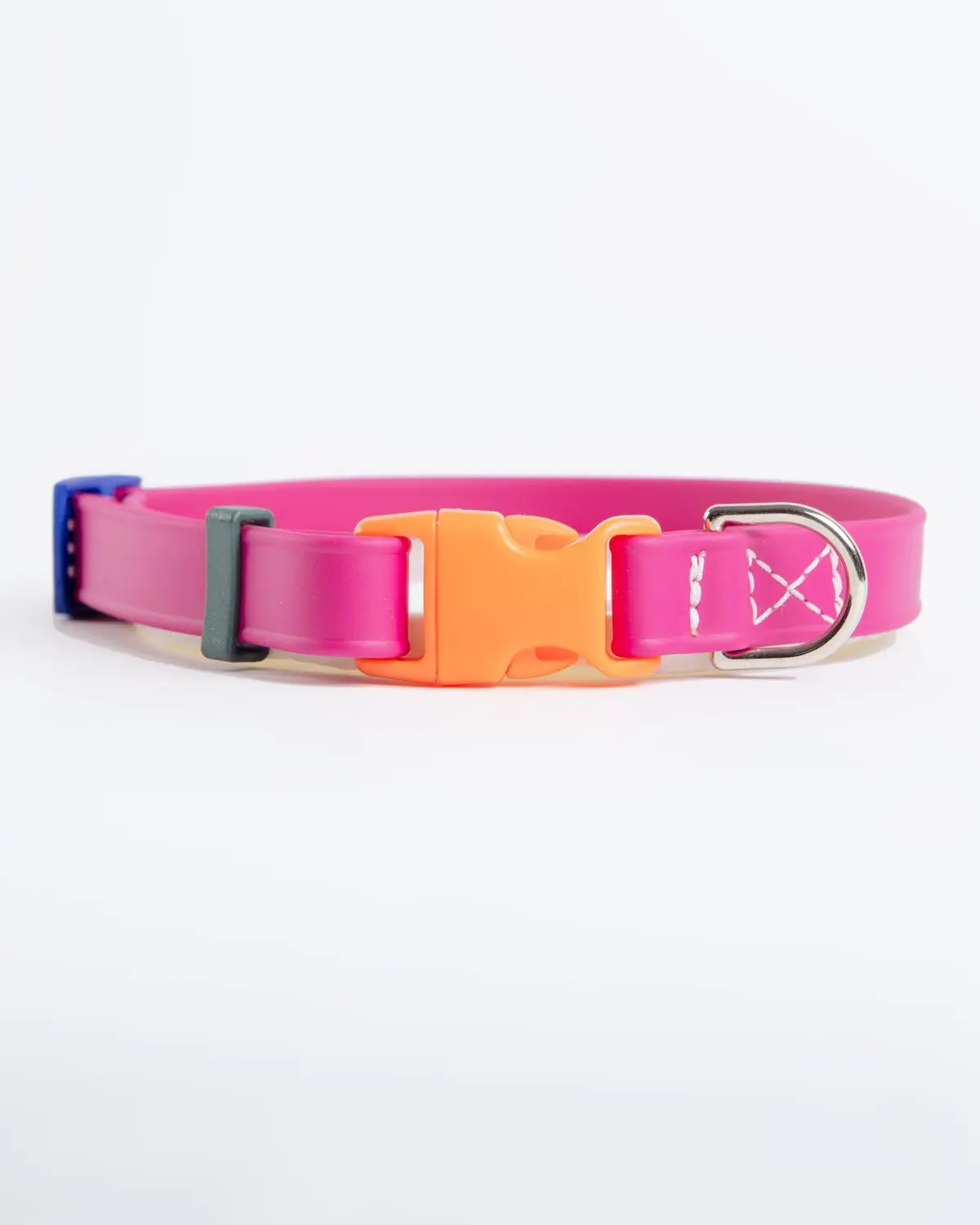 A Walk In The Park Dog Collar In Magenta Pink (Made In The Usa) 2