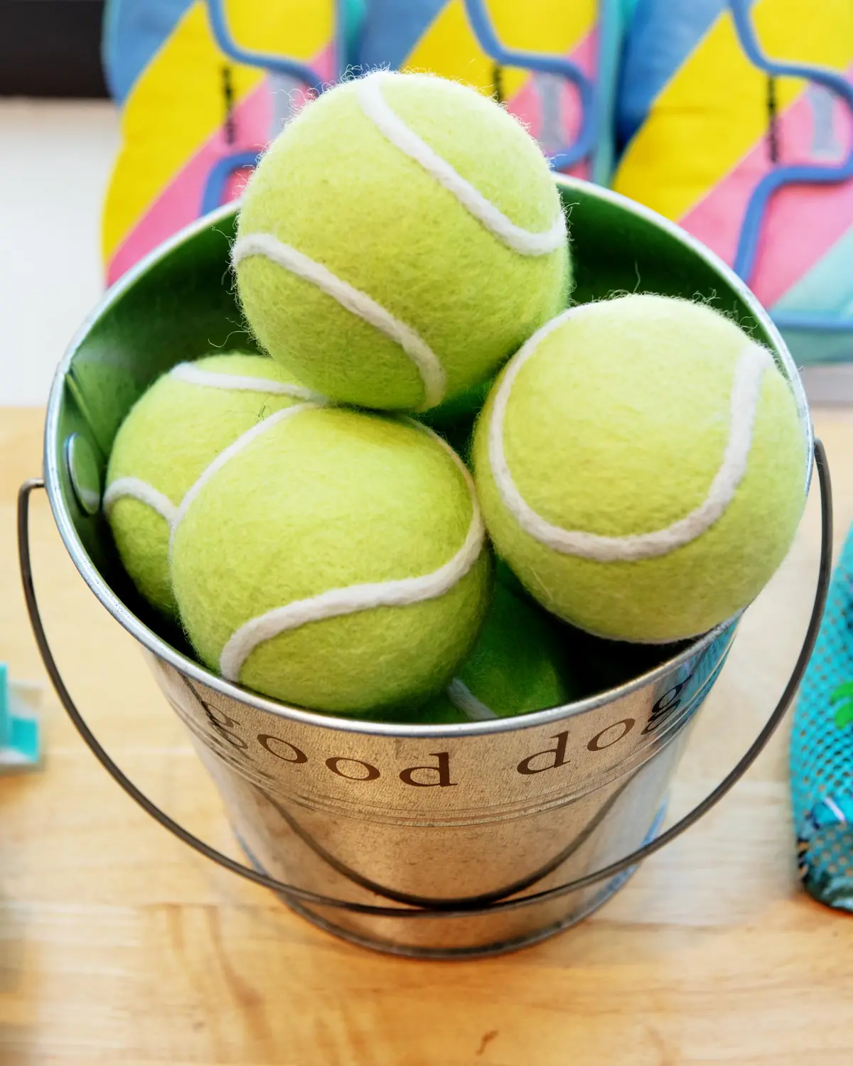 Green Tennis Ball Wool Dog Ball 1