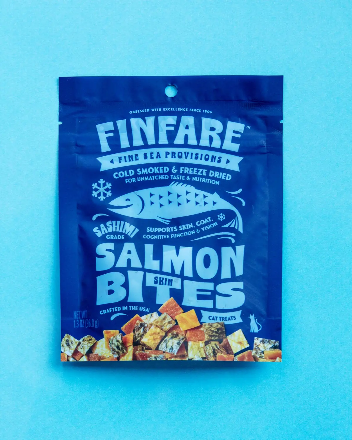 Freeze-Dried Salmon Skin Bites For Cats 1