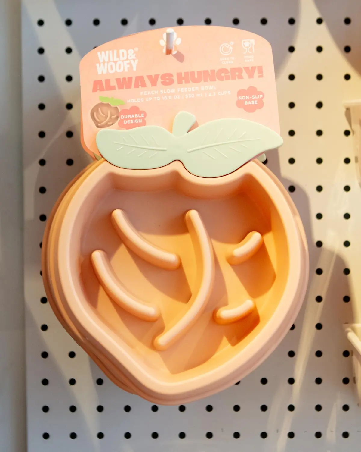Peach Slow Feeder For Dogs 1
