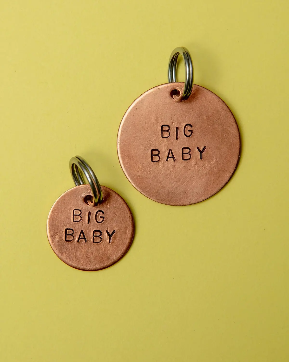 Big Baby Round Id Tag (Custom/Drop-Ship) (Made In The Usa) 1
