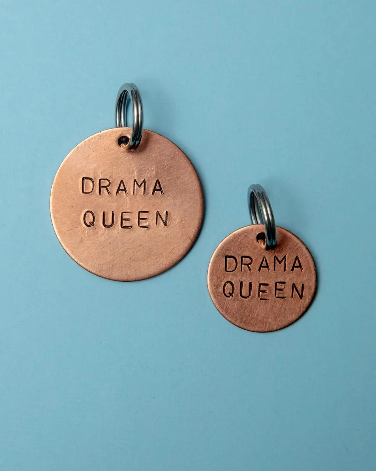 Drama Queen Round Id Tag (Custom/Drop-Ship) (Made In The Usa) 1