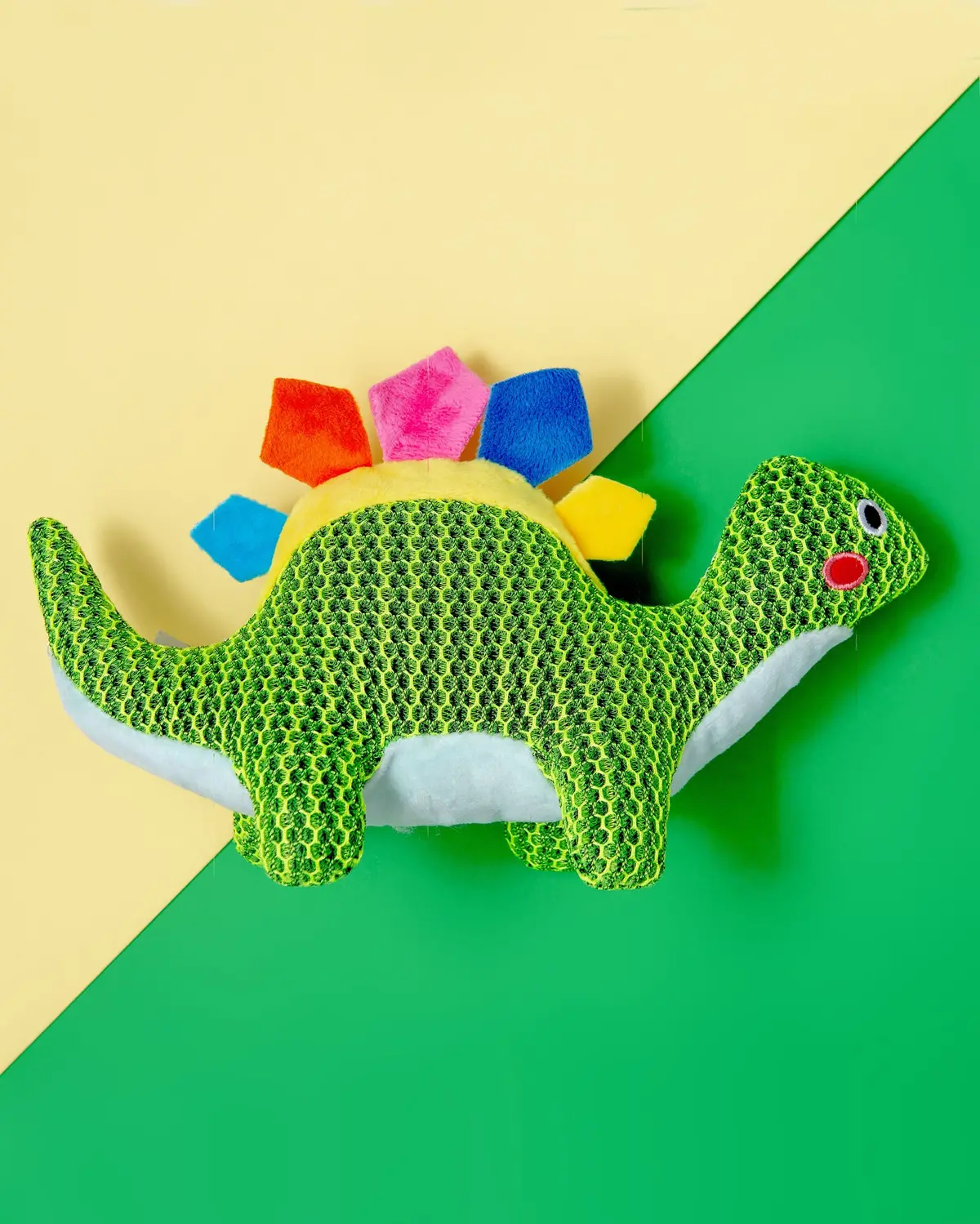 Dinosaur Dude Squeaky Mesh Dog Toy (Final Sale) 1