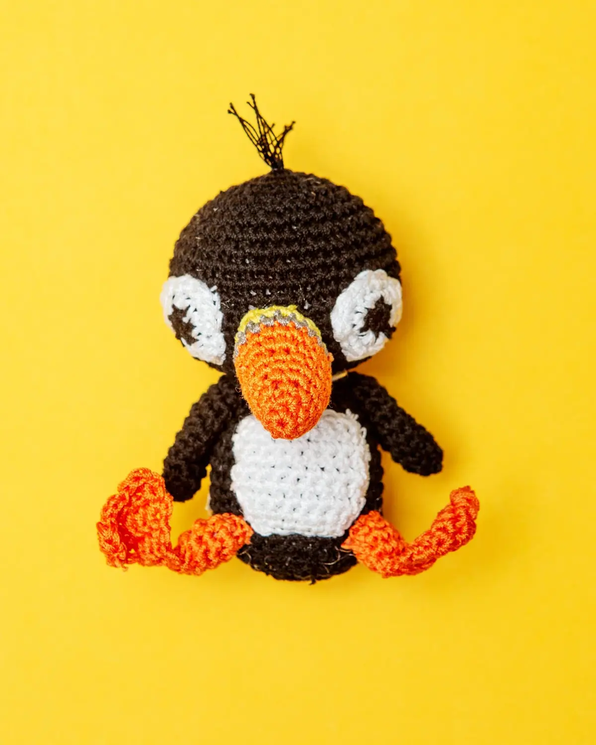 Peter The Puffin Organic Cotton Knit Dog Toy 1