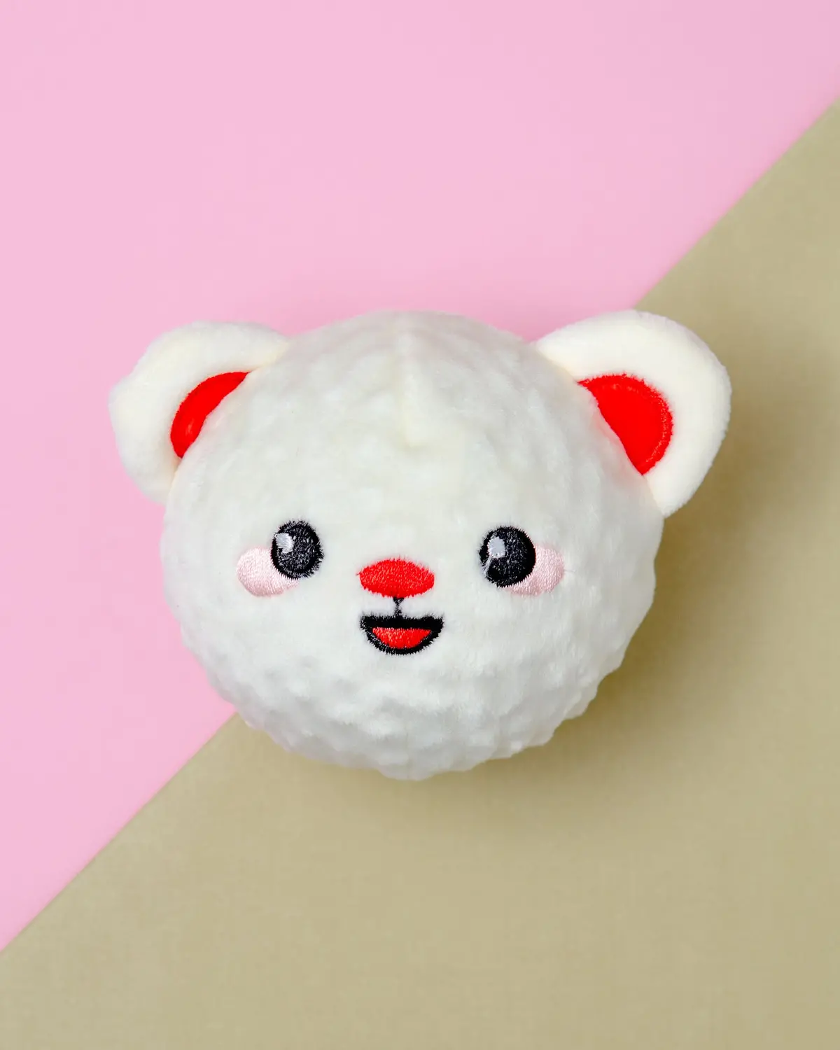 Woof Love Bear Squeaker Ball Dog Toy 1